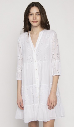 Jessica Graaf Midi Broderie Anglaise Dress